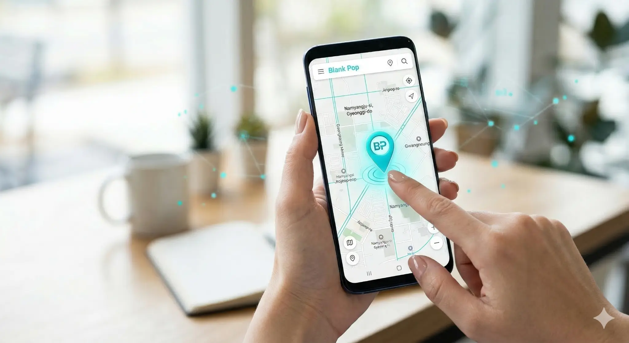 지도에서 공간 매칭 및 선결제