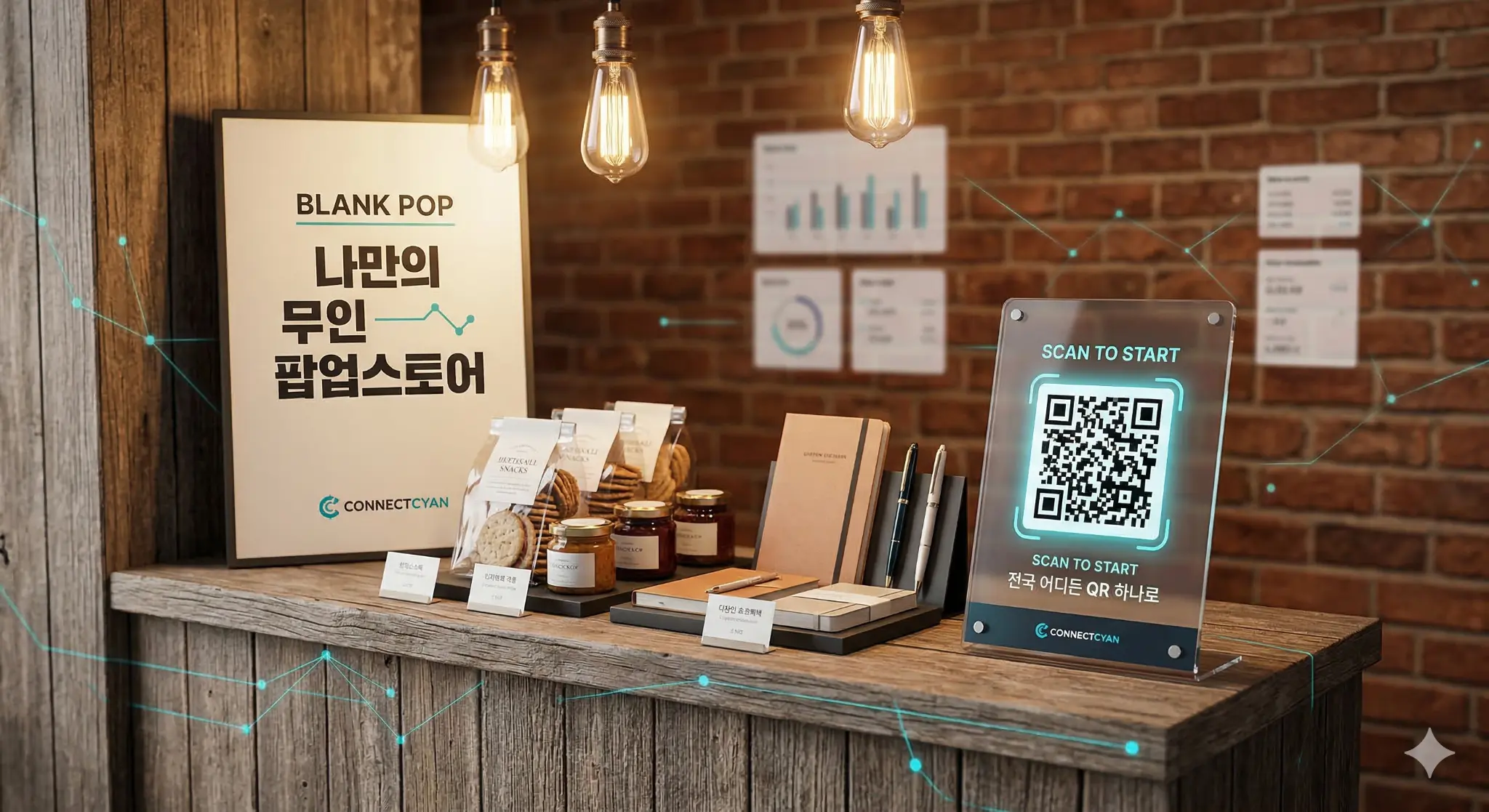 팝업 키트 배송 및 무인 세팅